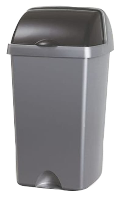 Avfallsdunk med rullelokk, 3 stk (H52xB31,5xD31,5 cm)