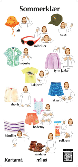 Kartamå - Tegn til tale, Sommerklær