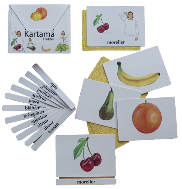 Kartamå - Tegn til tale, kortspill Frukt