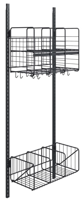 Wille gittergarderobe, 3-rom 60 cm vegg