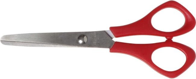 Skolesaks, 14cm. rød