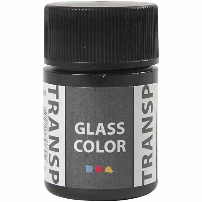 Glass Color Transparent, 35 ml, sort