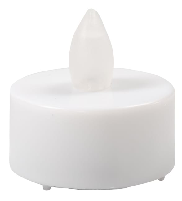 LED telys, hvit, 24stk.