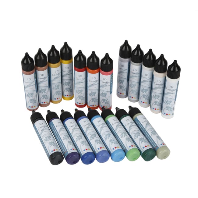 Lysvoks, 20x25 ml, ass. farger