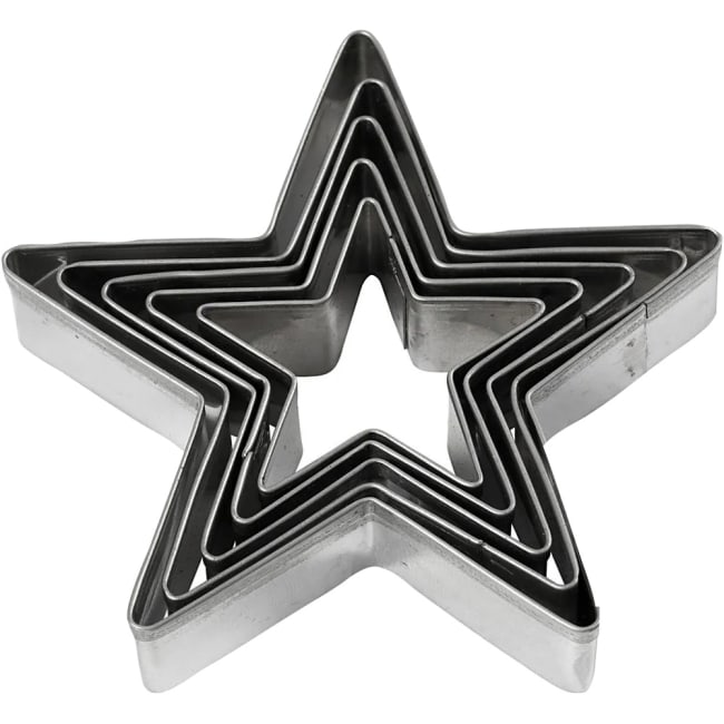 Utstikksformer, Stjerne, 5 Stk.