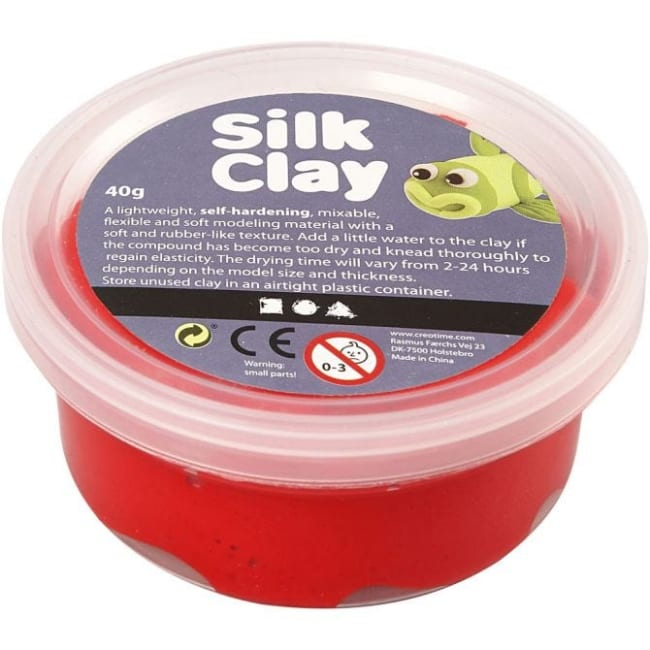 Silk Clay, 40 g, rød