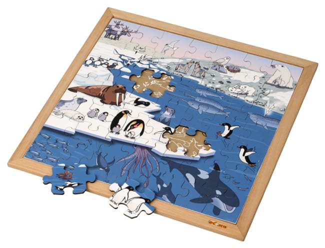 Educo puslespill 49 biter, Polare strøk