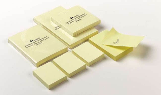 Post it (gule lapper) 75x125 cm. 12 stk