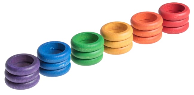 Fargede treringer, 36 stk.