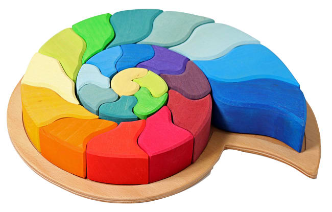 Grimms sneglehus, regnbue