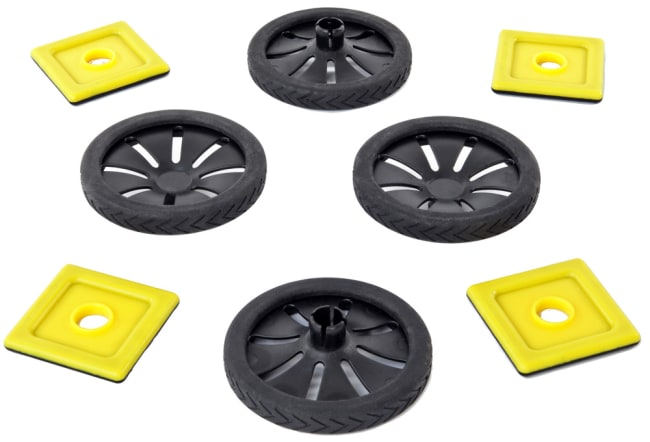 Hjul til Magnetisk Polydron, 32 deler