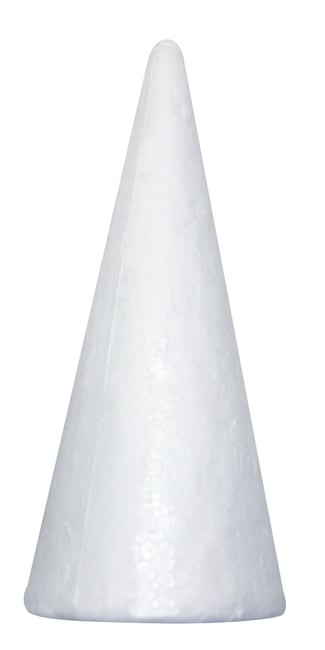 Isoporkjegler 15 cm, 25 stk