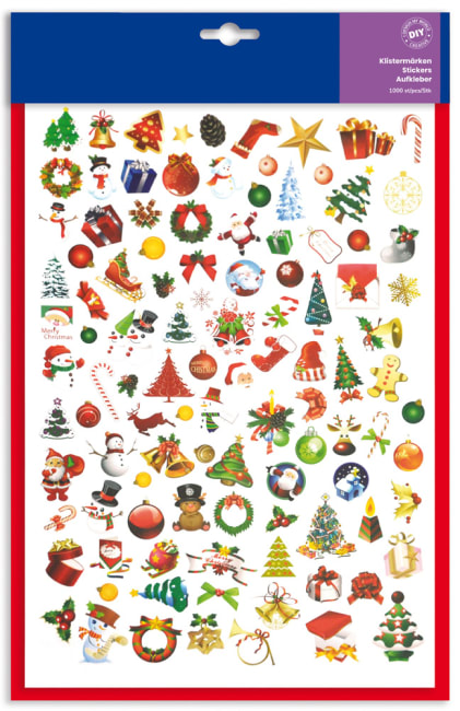 Klistremerker jul, 20 ark