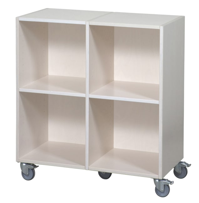 Kubus reol med 4 rom og bakvegg