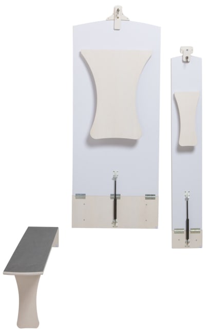 Vegghengt benk, 140 cm, sittehøyde: 45 cm