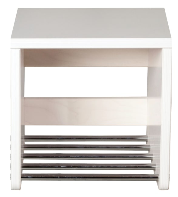 Milas vegghengt garderobebenk, med laminat 1 plass