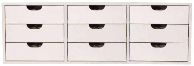 Små skuffer 9 stk. Til Kubus skap 1200x600mm