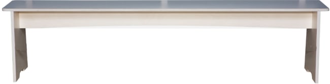 Benk med laminat 130 cm, uten fothviler