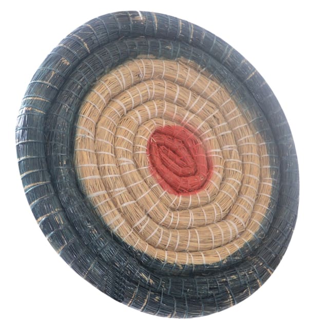 Halmskive 90 x 90 cm.