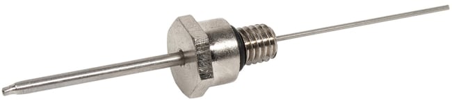 Nålenippel til trykkluftpistol  Med manometer, 2 stk.