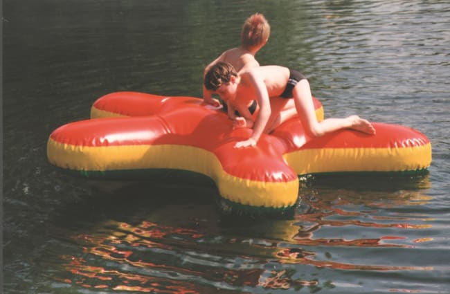 Stor oppblåsbar sjøstjerne  200x200 cm