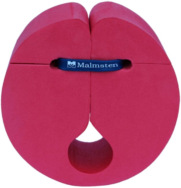 Svømmevinge skum - Rød  137 x 197 x Ø48 mm (Ø60mm invendig)