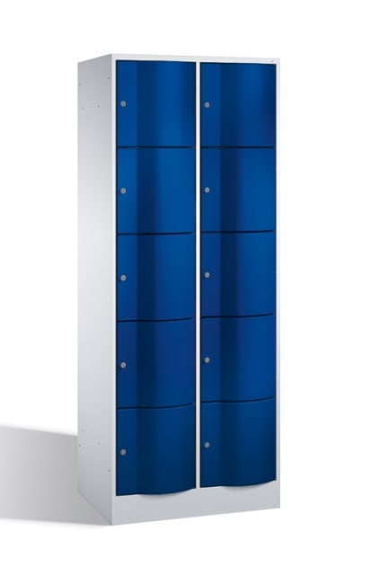 Garderobeskap 2 søyler -10 rom  MÅL B-H-D 770x1850x540 mm.