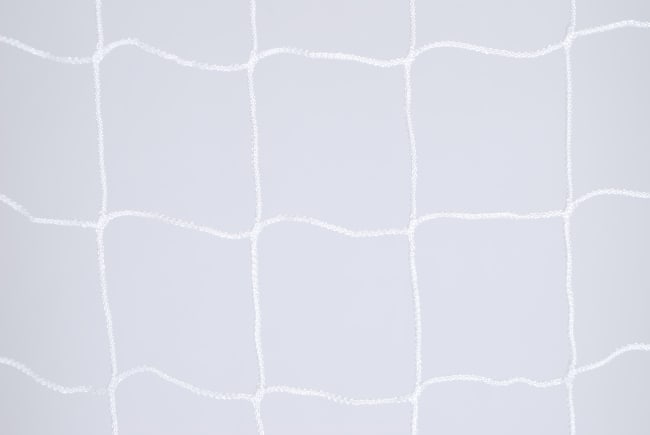 Fotballnett, 4 mm PP, Knuteløs  D:80/200, 120mm masker, Hvit