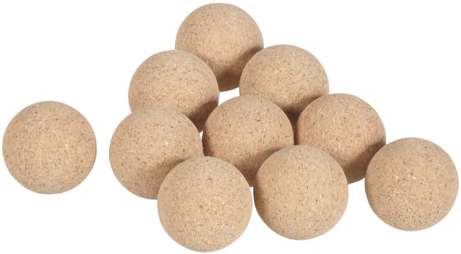Fotballspill ball, kork 10 stk.