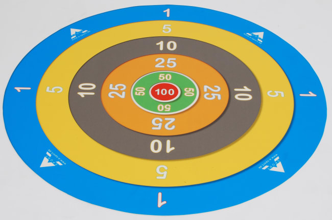 Skyteskive matte  100 cm i diameter i vinyl
