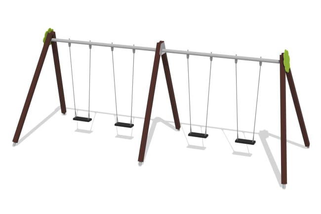 Huskestativ for 4 seter, ben i limtre