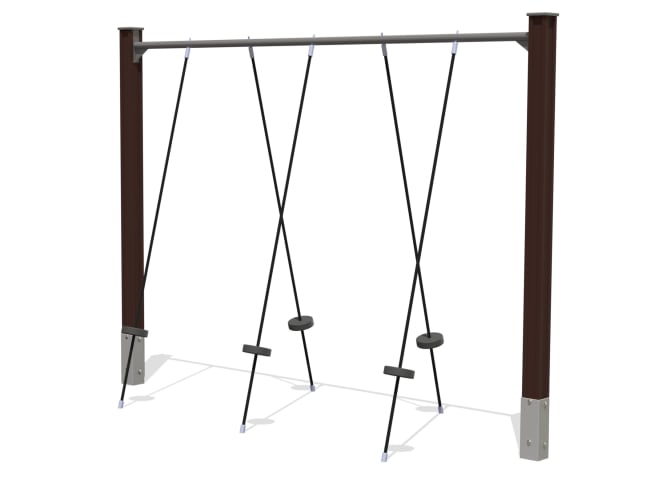 Hinderløype tau med trå plater, vedlikeholdsfri