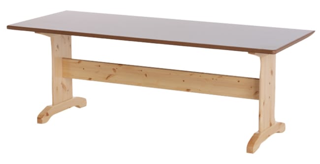 Langbord 80 x140 cm med bordplate i høytrykkslaminat Bjerk