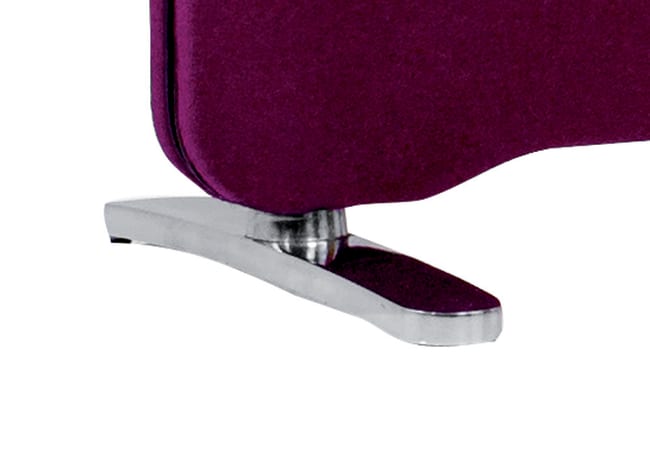 T-fot  gulvskjerm. Stillbar høyde Grå