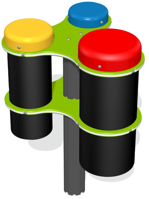 Bongotrommer med stolpe