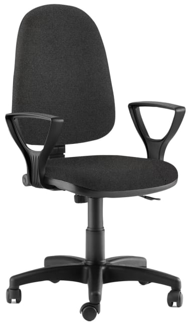 Tim kontorstol m/armlene, sort