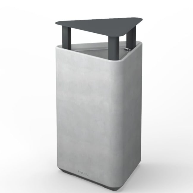 BEVEL trekantet søppelkasse, 80L