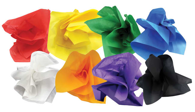 Silkepapir 15 gr. 50 x 70 cm. 25 ark