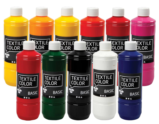 Tekstilmaling, 500 ml - VELG FARGE