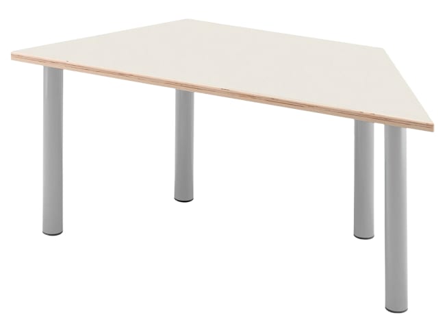 Tavoli trapezbord m/stålben, 128 x 64 cm