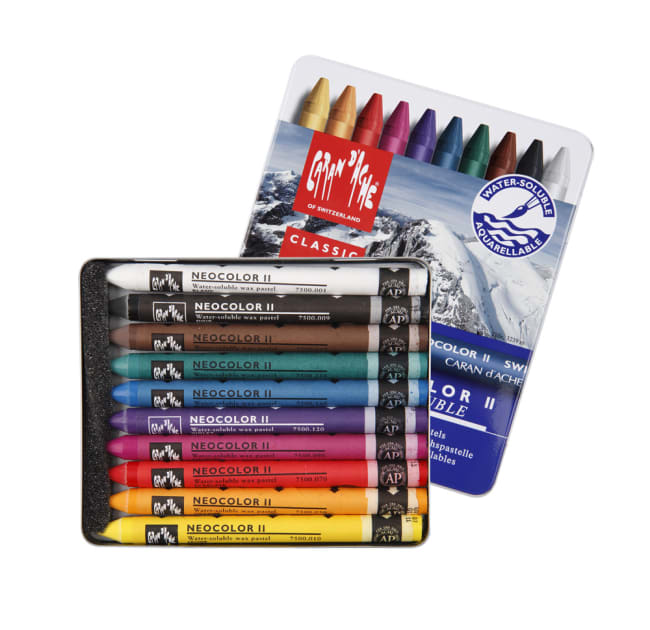 Neocolor II, 8mm, L:10cm, 10 ass.