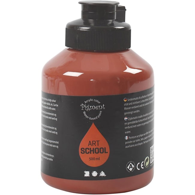 Pigment Art School, 500 ml, brent sienna