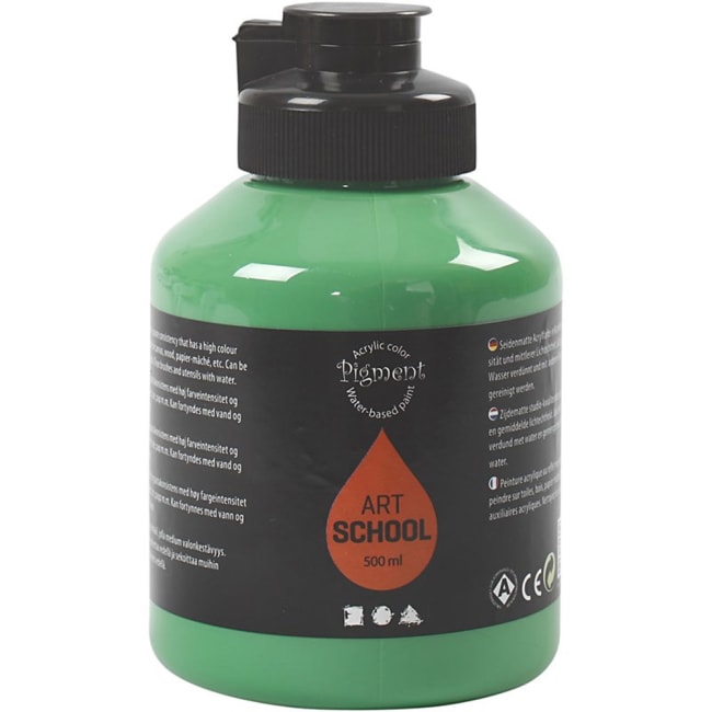 Pigment Art School, 500 ml, mellomgrønn