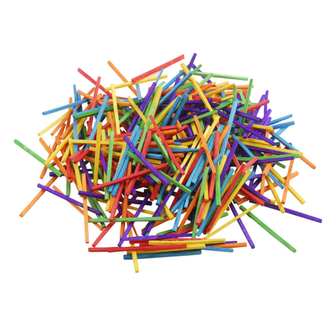 Fyrstikker, L:5cm, D:2mm, 500 g, Farget bjørk