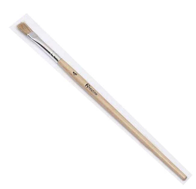 Milas pensel flat nr. 4, 12 stk