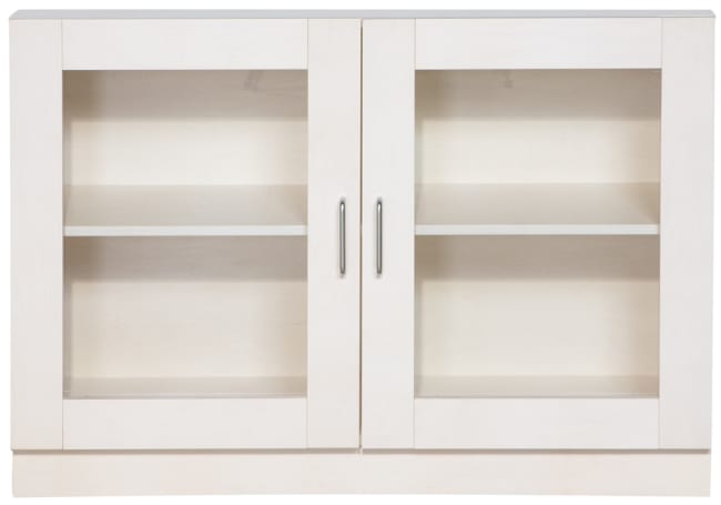 Stor dør til 2 hyllerom med glass i dør, 2 stk.