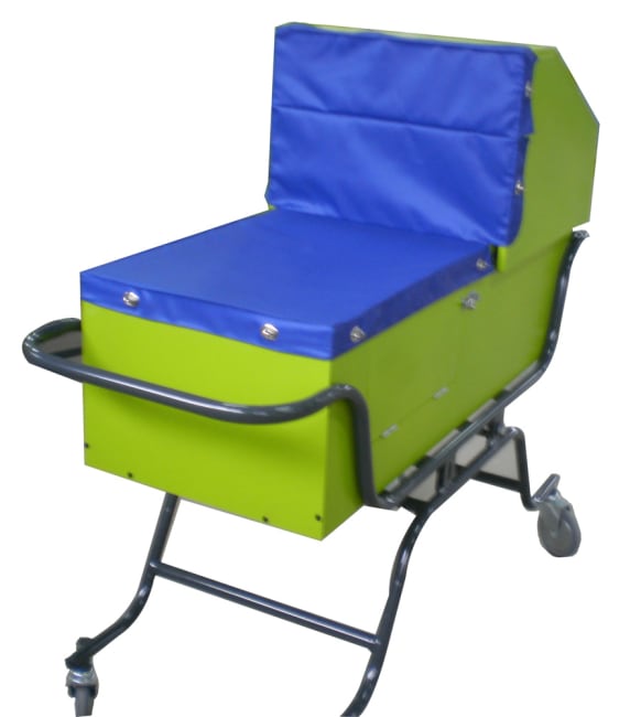 Utevugge, lime, komplett med madrass og 2 laken,