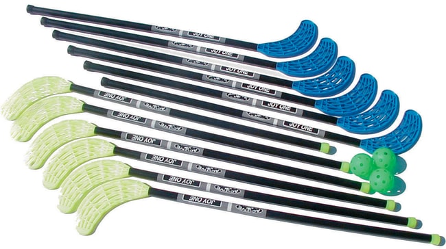 Hockeykøller joy-one 12 stk.  105 cm. inkl. blad.