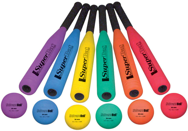 Basebalkølle med ball - Junior (skum)