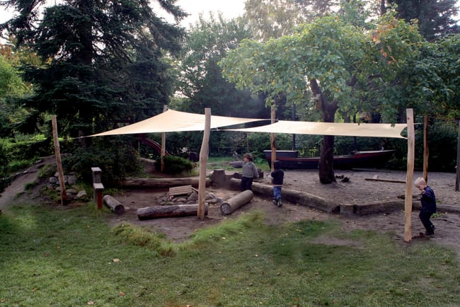 Solseil, 3,6 x 3,6 mtr. inkl.beslag POLYESTER